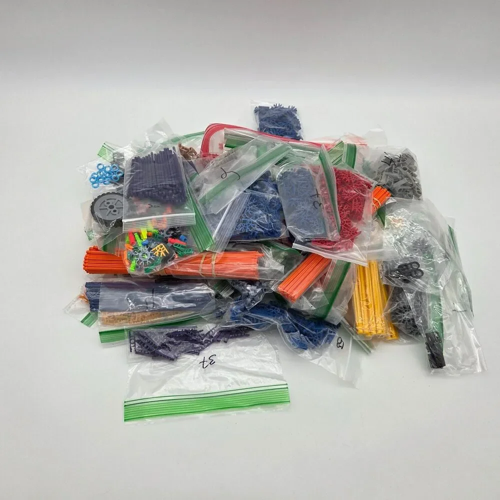 Micro K'Nex Bulk Lot 4 pounds Rods Connectors Miscellaneous Pieces